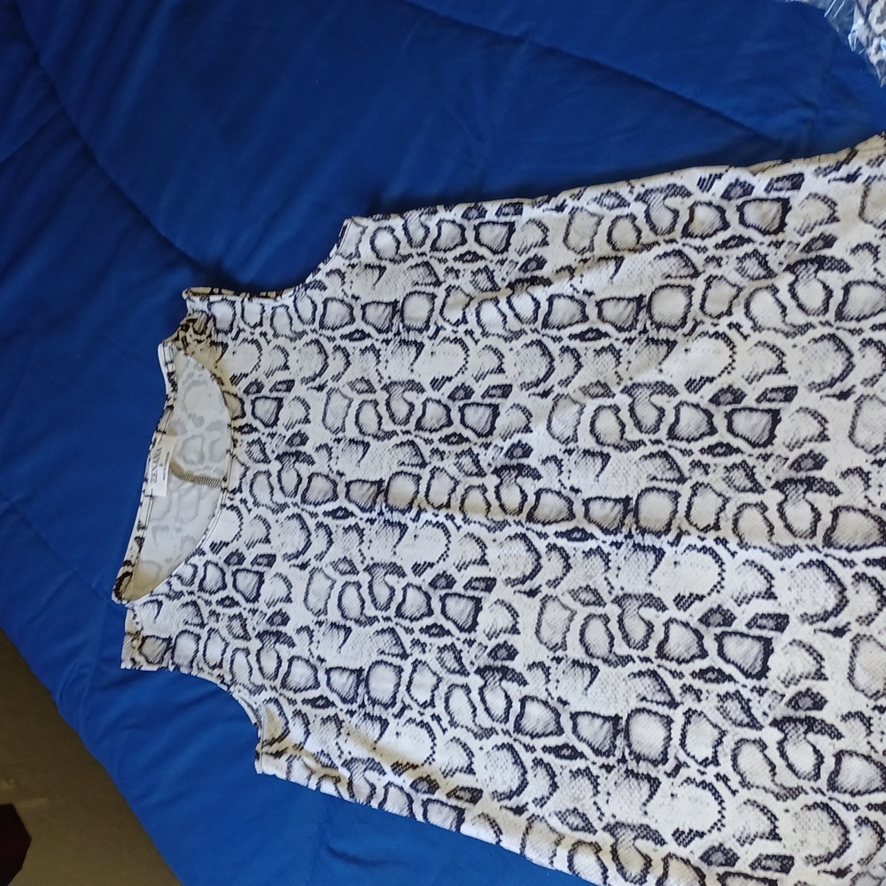 Zenana Snakeskin Top